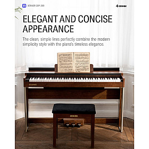 Donner DDP 200 88 Key Weighted Graded Hammer Upright Digital Piano